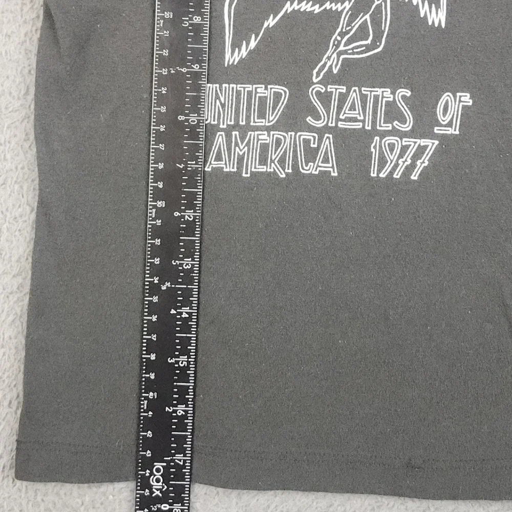 Led Zeppelin Graphic Tee Boys 5T Black Short Sleeve Classic 1977 Tour Band Shirt